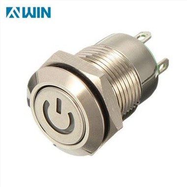 12MM المعدن ضغط زر التبديل